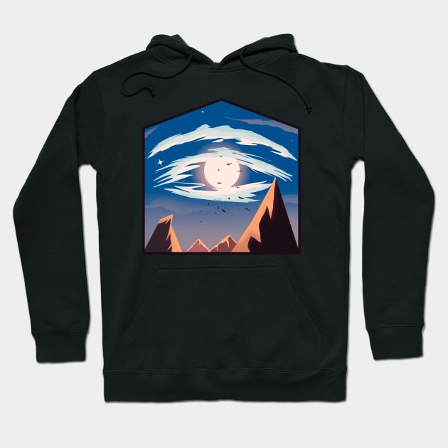 Eye Of Horus 2d Landscape - Mythology Lover Hoodie by Dener Queiroz